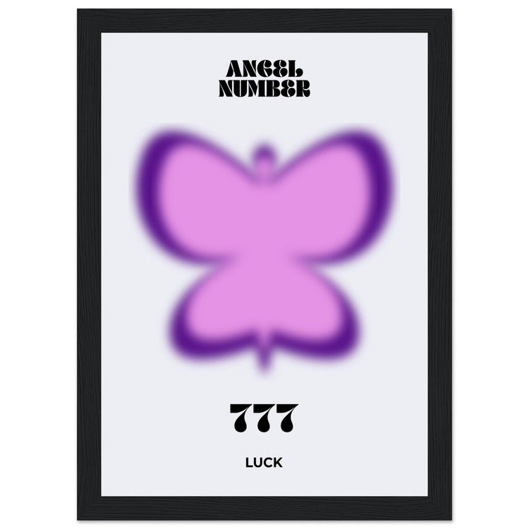 Angel Number 777 Aura Art Print - Luck