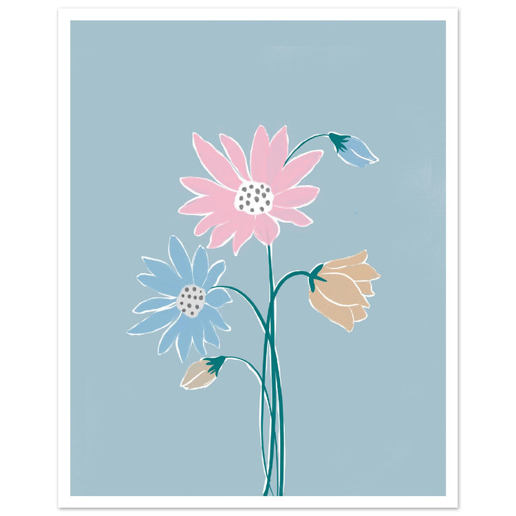 Wild Flowers - Contemporary Art Print