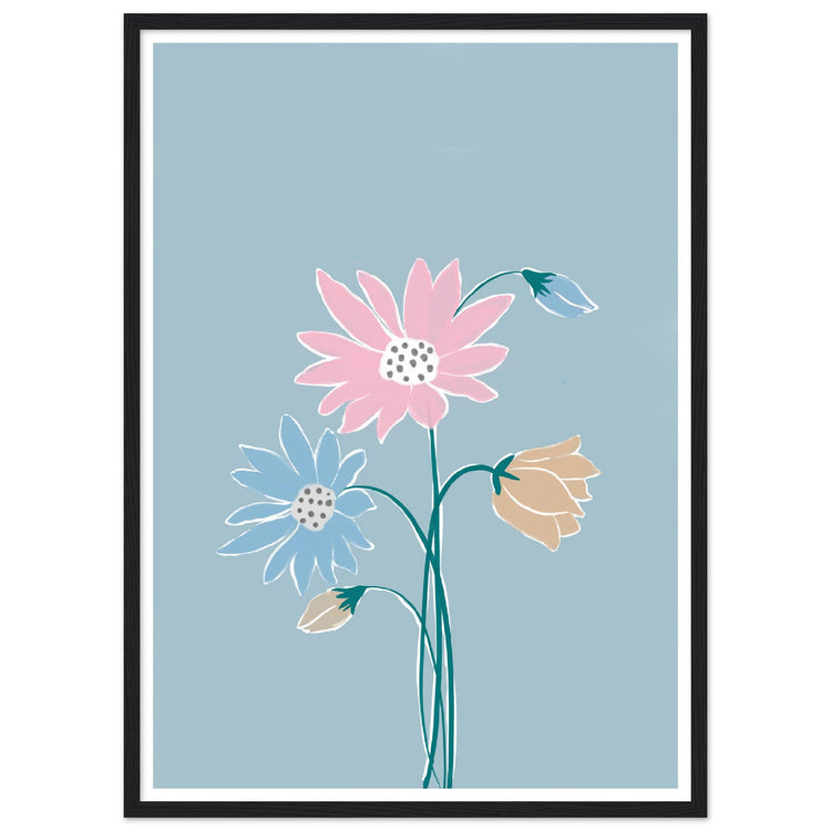 Wild Flowers Walll Poster | Contemporary Art Print | Milkshakeliving