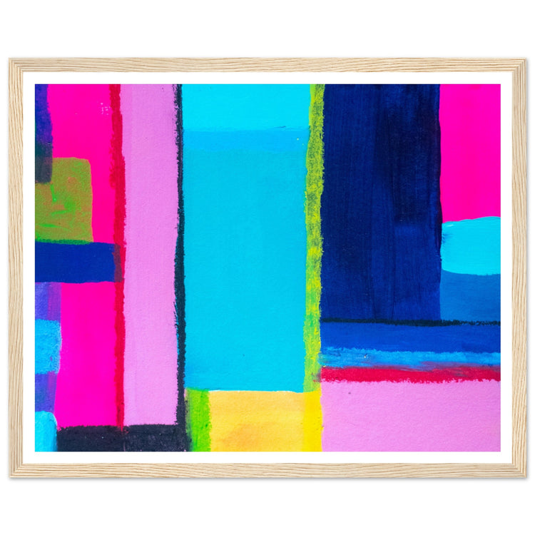 Colour Pop Abstract Art Print #01