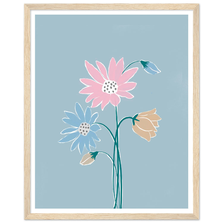 Wild Flowers Walll Poster | Contemporary Art Print | Milkshakeliving