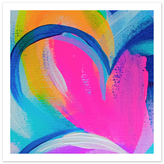 Colour Pop Abstract “Square Mini” Art Print #29