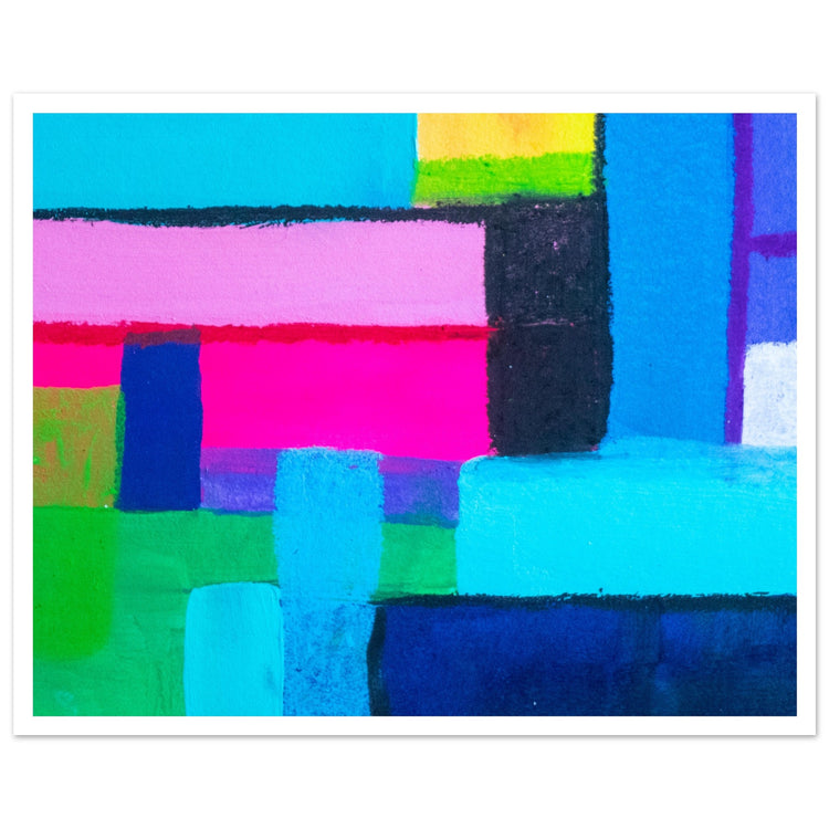 Colour Pop Abstract Art Print #03