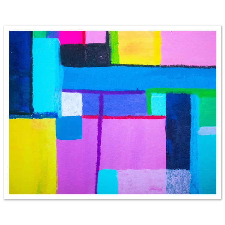 Colour Pop Abstract Art Print #02