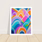 Colour Pop Abstract “Mini” Art Print #12