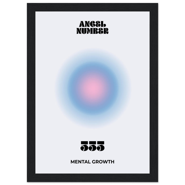 Angel Number 333 Aura Art Print - Mental Growth