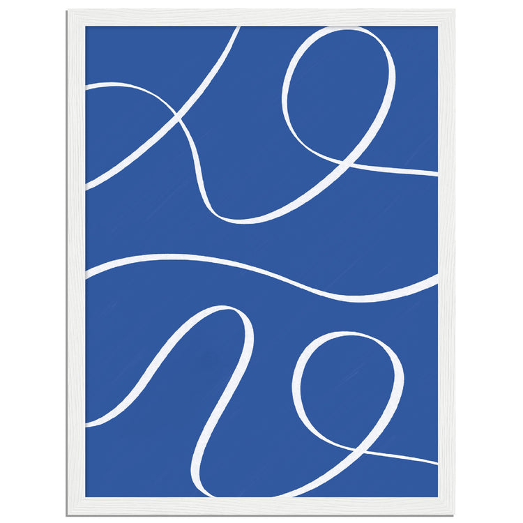 Blue Lanes - Contemporary Art Print