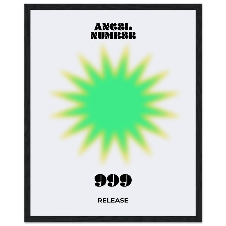 Angel Number 999 Aura Art Print - Release