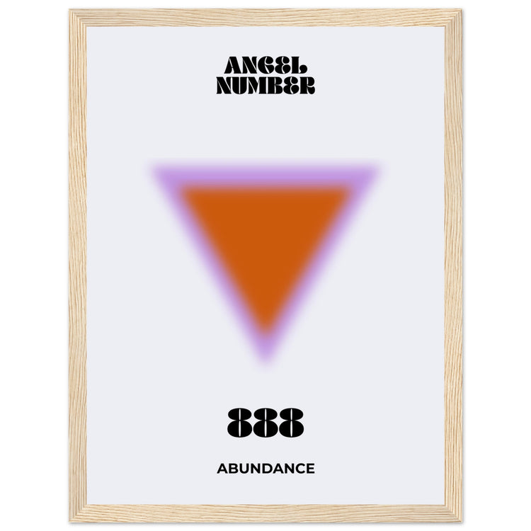 Angel Number 888 Aura Art Print - Abundance