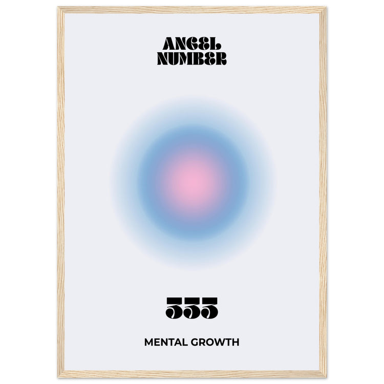 Angel Number 333 Aura Art Print - Mental Growth