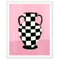 Check Vase Art Print | The Empty Vase Prints | Milkshakeliving