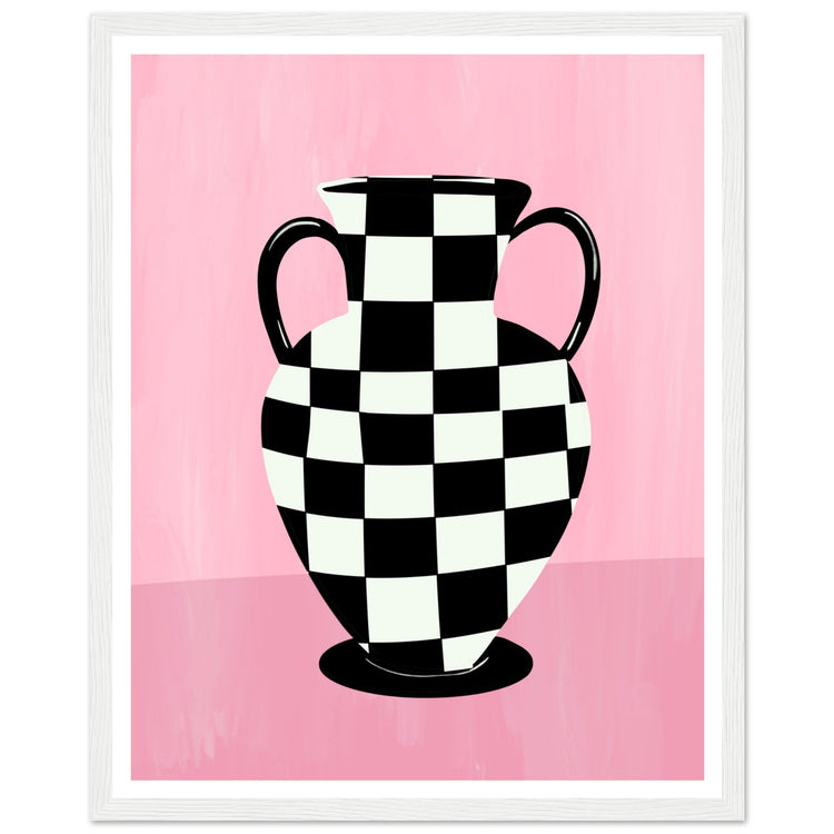 Check Vase Art Print | The Empty Vase Prints | Milkshakeliving