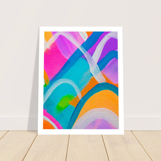 Colour Pop Abstract “Mini” Art Print #11