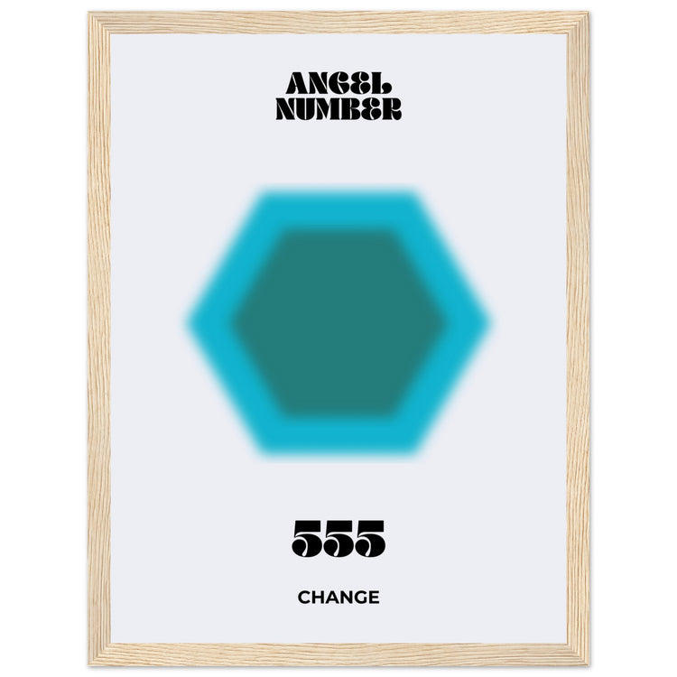 Angel Number 555 Aura Art Print - Chance