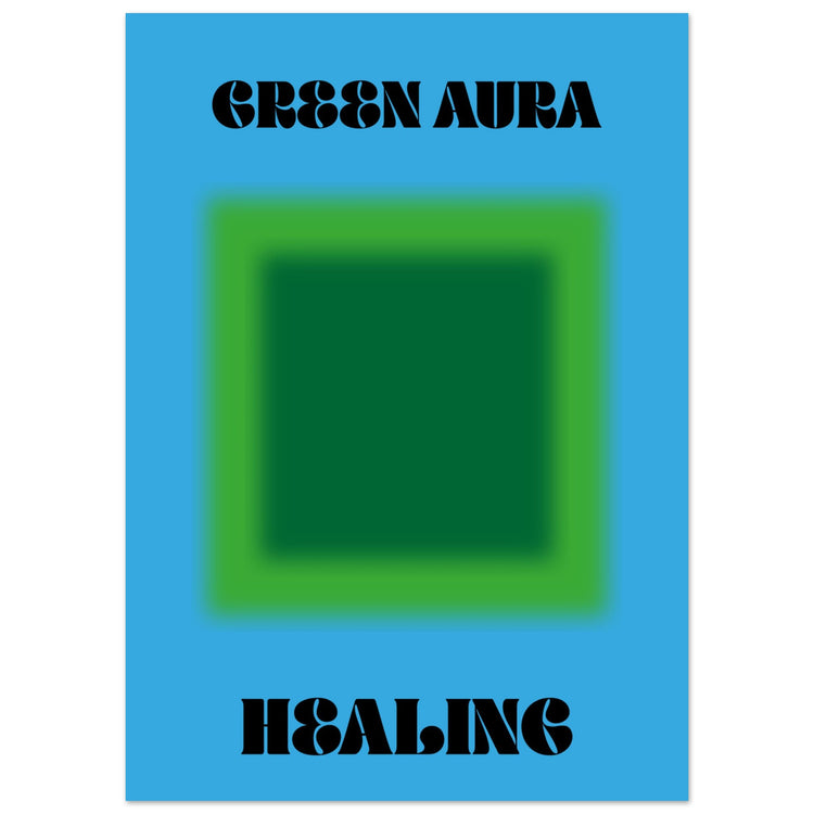 Aura Green Healing Art Print