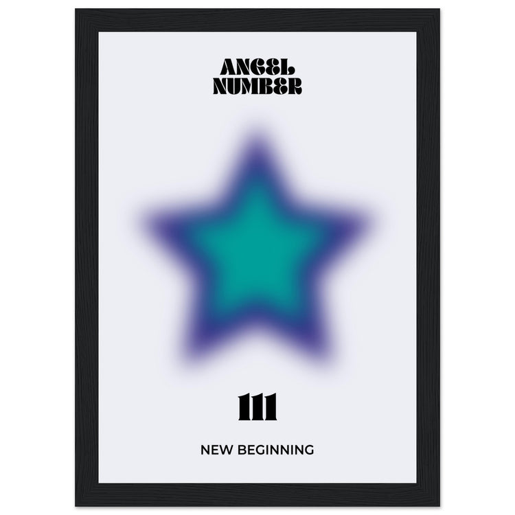 Angel Number 111 Aura Art Print - New Beginning