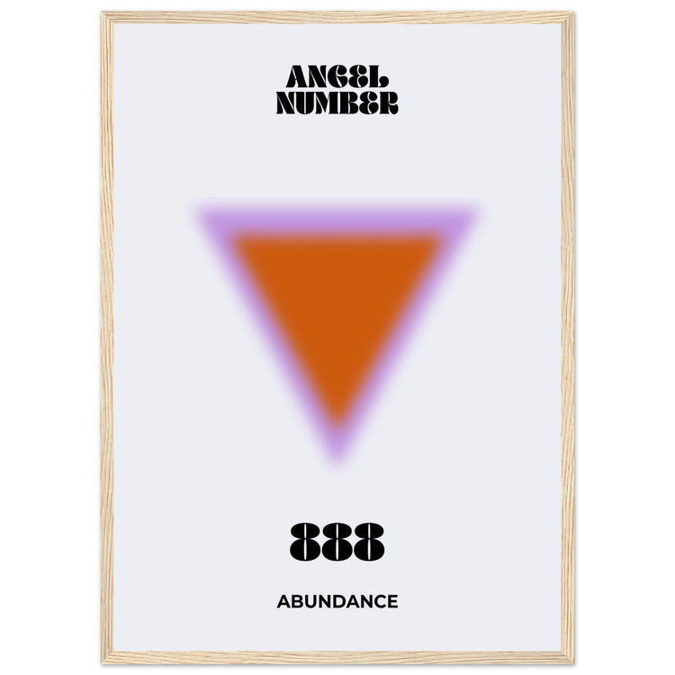 Angel Number 888 Aura Art Print - Abundance