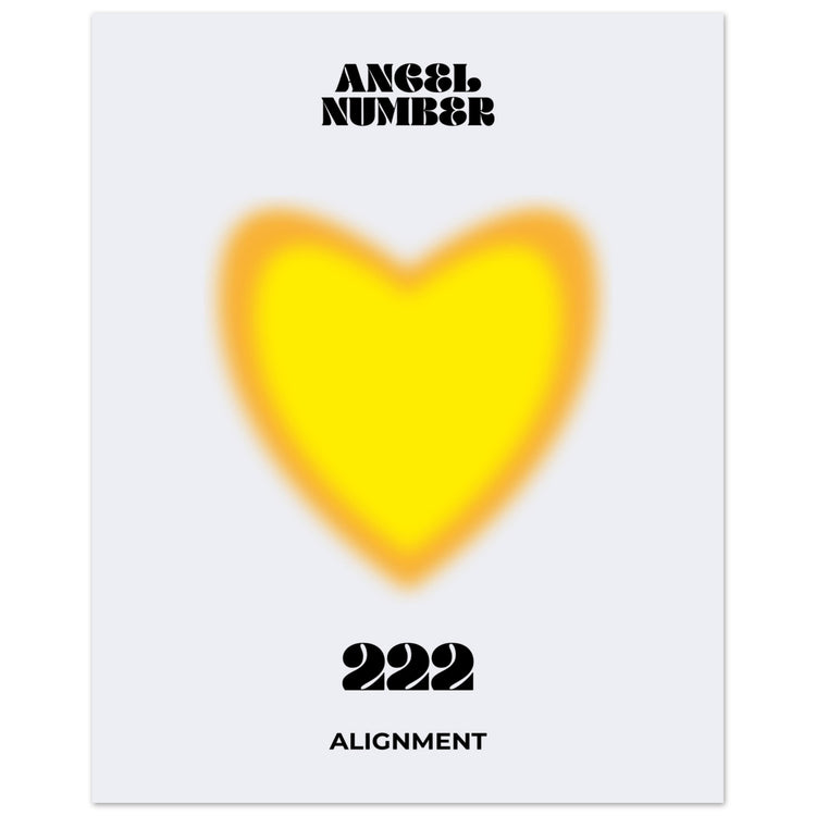 Angel Number 222 Aura Art Print - Alignment