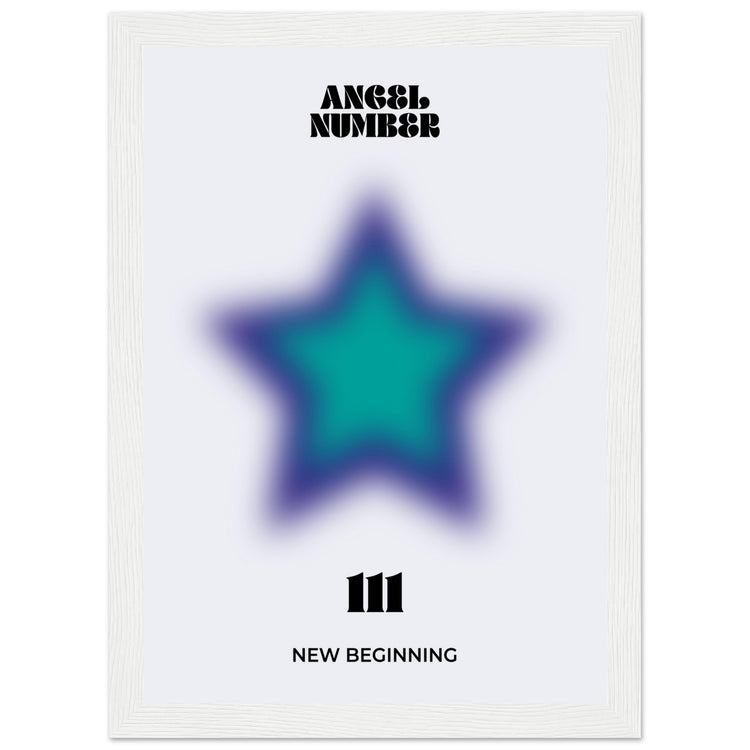 Angel Number 111 Aura Art Print - New Beginning