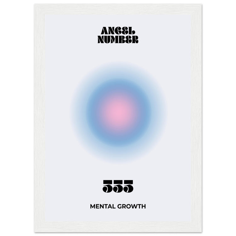 Angel Number 333 Aura Art Print - Mental Growth