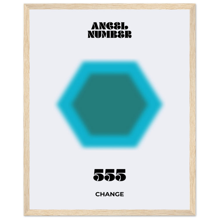 Angel Number 555 Aura Art Print - Chance