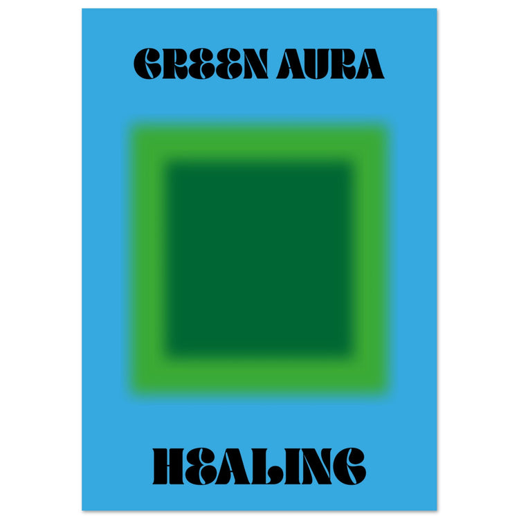 Aura Green Healing Art Print