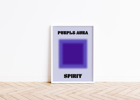 Aura Purple Spirit Art Print