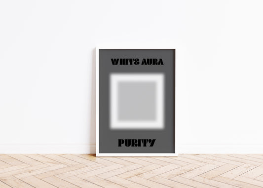 Aura White Purity Art Print