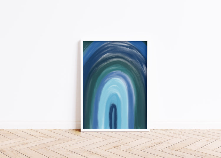 Blue Arch - Contemporary Art Print