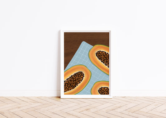 Papaya Fiesta - Contemporary Art Print