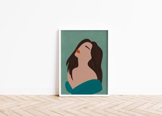 Just Breath - Female Contemporary Art Print