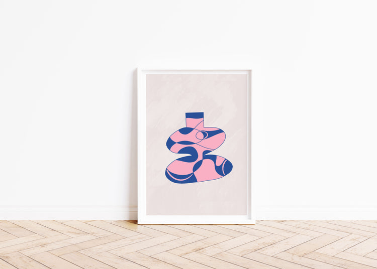 Pink Dreams #2 Contemporary Vase Art Print