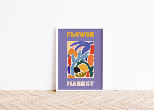 Contemporary Floral Art Print #32 - Flower Market