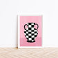 Check Vase Art Print | The Empty Vase Prints | Milkshakeliving