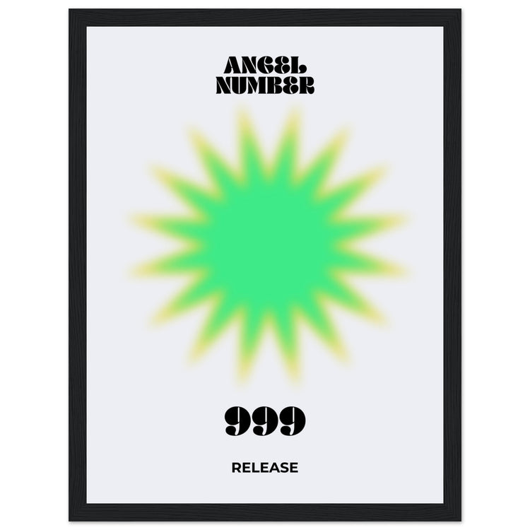 Angel Number 999 Aura Art Print - Release