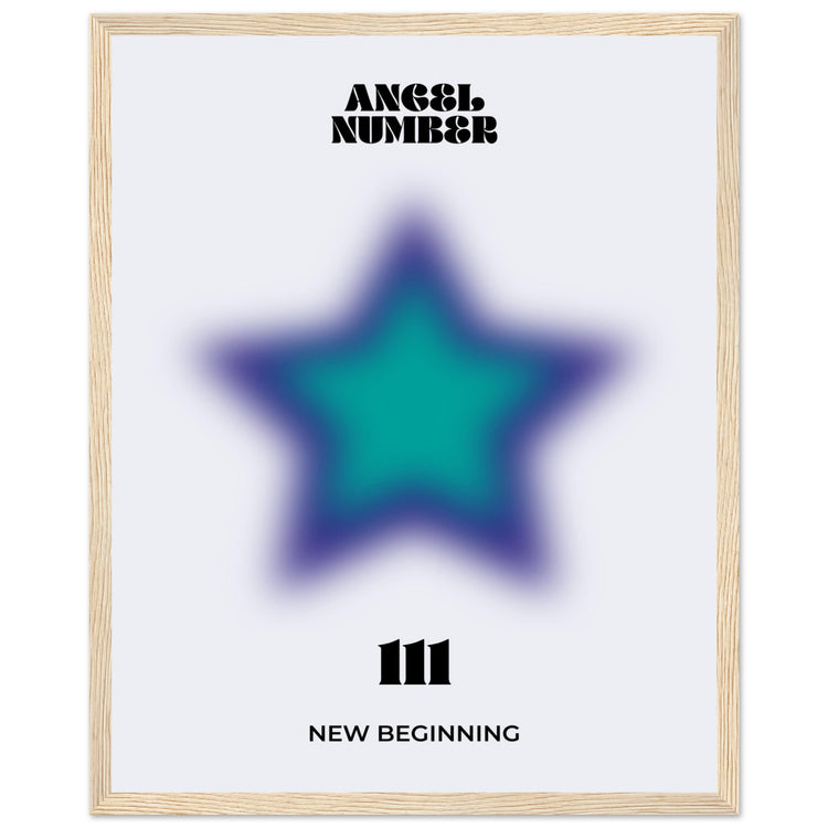 Angel Number 111 Aura Art Print - New Beginning