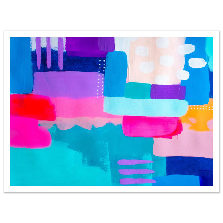 Colour Pop Abstract Art Print #09