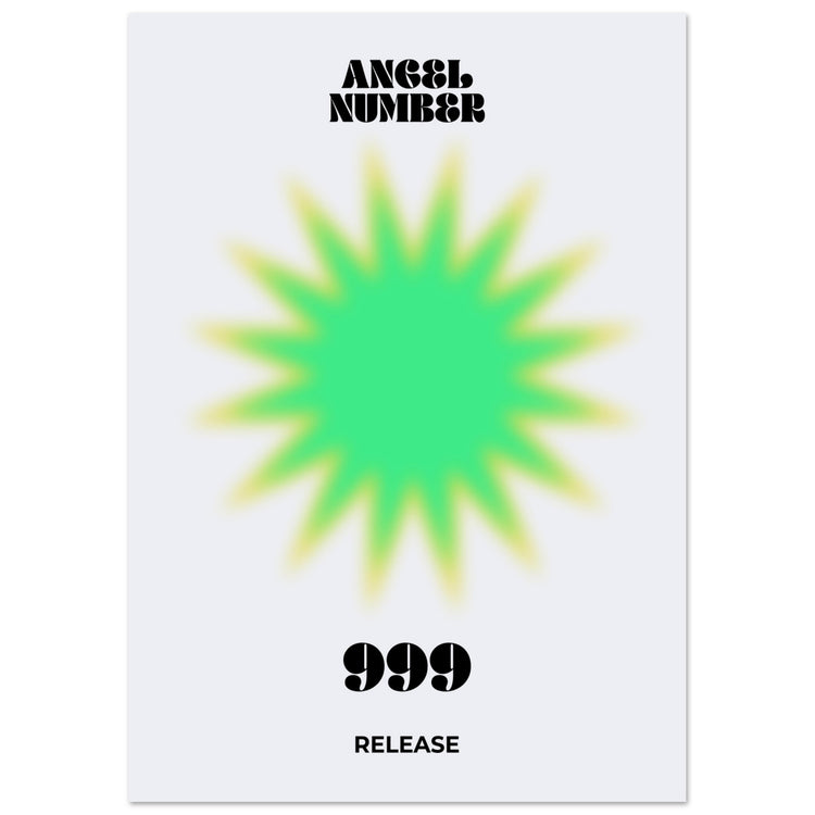 Angel Number 999 Aura Art Print - Release