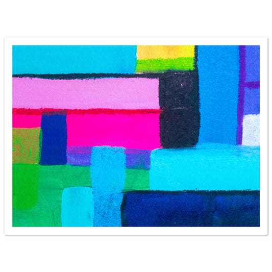 Colour Pop Abstract Art Print #03