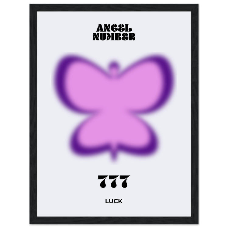 Angel Number 777 Aura Art Print - Luck