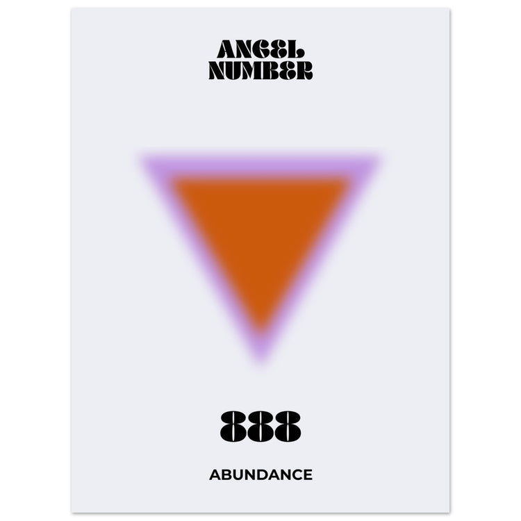 Angel Number 888 Aura Art Print - Abundance