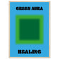 Aura Green Healing Art Print