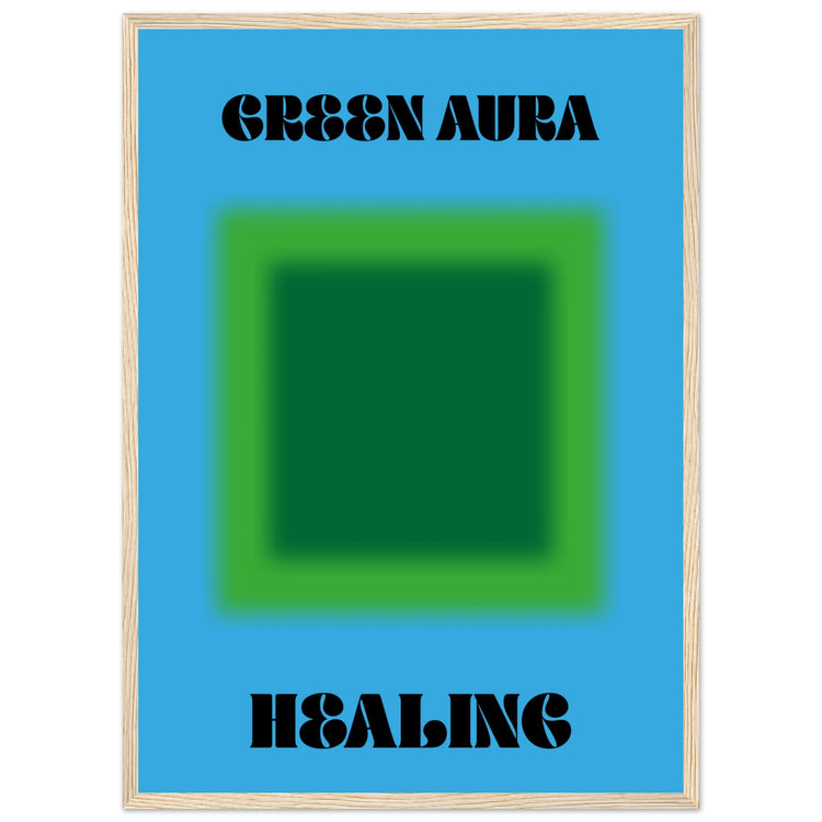 Aura Green Healing Art Print