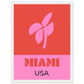 Miami USA Travel Art Print