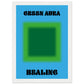 Aura Green Healing Art Print