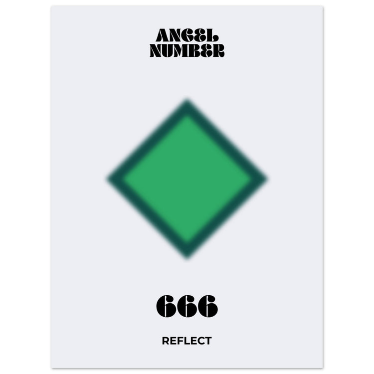 Angel Number 666 Aura Art Print - Reflect