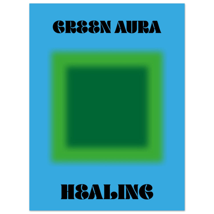 Aura Green Healing Art Print