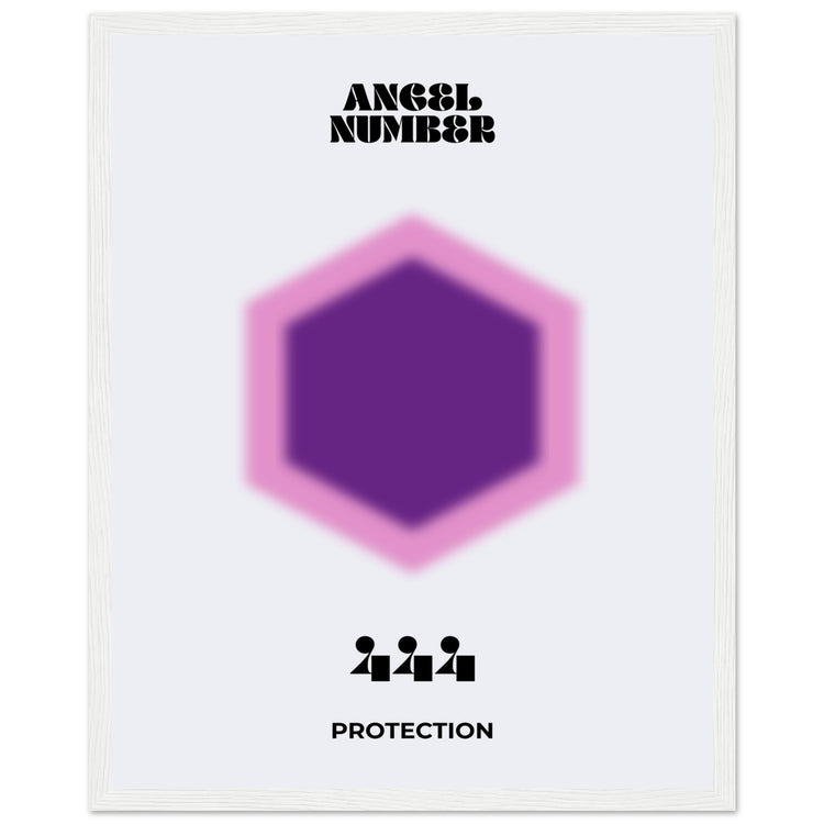 Angel Number 444 Aura Art Print - Protection