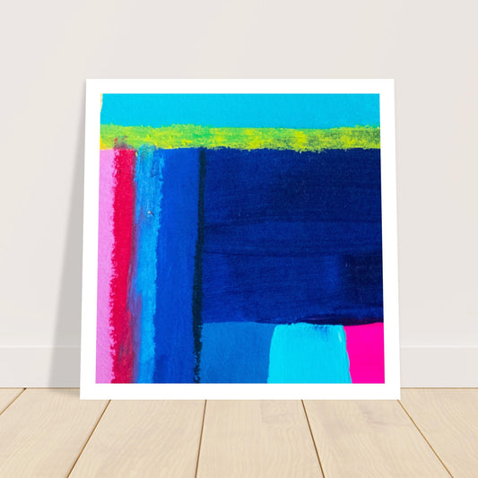 Colour Pop Abstract “Square Mini” Art Print #27