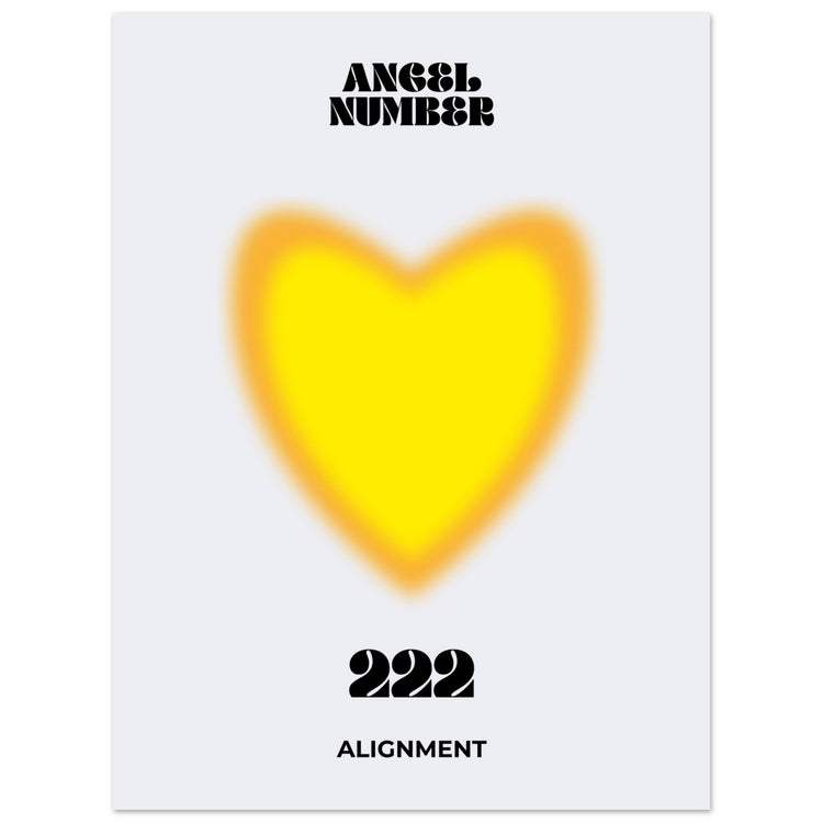 Angel Number 222 Aura Art Print - Alignment